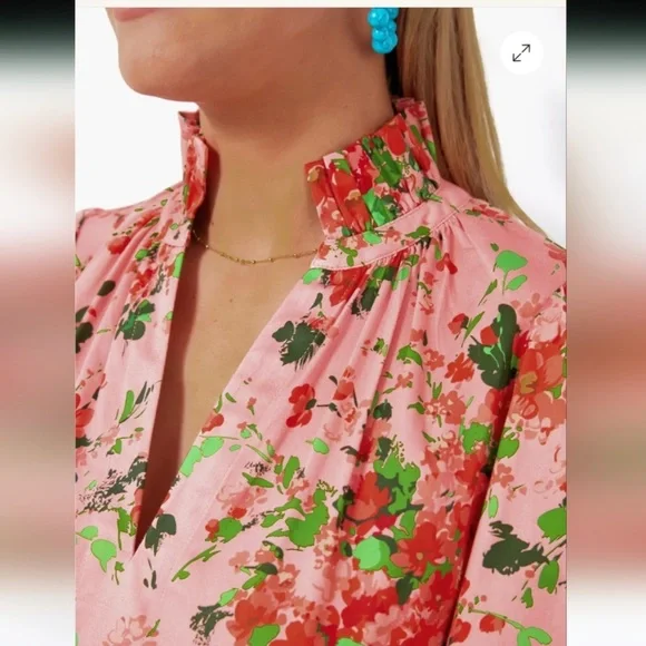 Tuckernuck Peony Meadows Crawford Dress - Picture 4 of 7